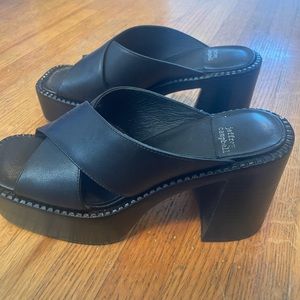 Jefferey Campbell black platform heels